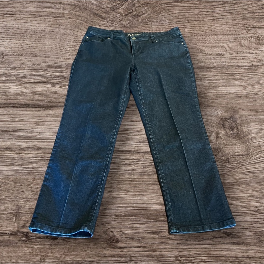 Chico’s Platinum High Waist Denim Jeans Dark Wash Size 2 (12)